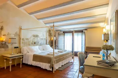 Cama o camas de una habitación en YIT La Casona del Arco