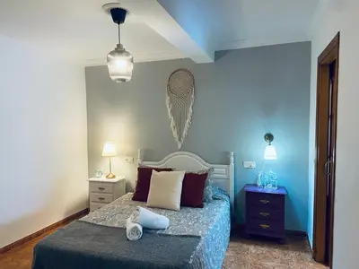 Cama o camas de una habitación en Casa Hay que Vivir el Momento