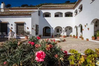 Jardín al aire libre en Hotel Fuente del Sol