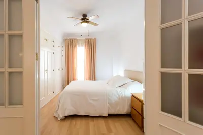 Cama o camas de una habitación en Cs Para Familias junto a Plaza de San Marcos