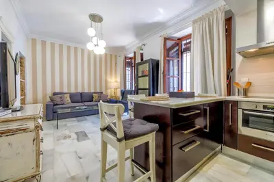 Una cocina o zona de cocina en Duplex La Almazara en el centro histórico de Córdoba