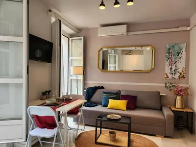 Zona de estar de Balcony Sol - Lovely Center Apartments Seville