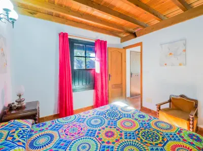 Cama o camas de una habitación en Cubo's Finca La Curva
