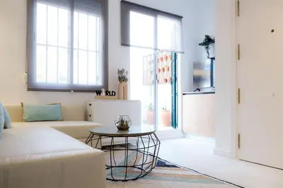 Cama o camas de una habitación en Ático Exclusivo con terraza en Santa Catalina