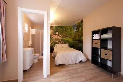 Cama o camas de una habitación en Camping Carlos III