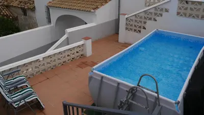 Piscina en o cerca de Cortijo Los Liñanes rural con chimenea, barbacoa y vistas