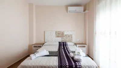 Cama o camas de una habitación en Alojamiento Rural Villa Calatrava Santiago de Calatrava by Ruralidays