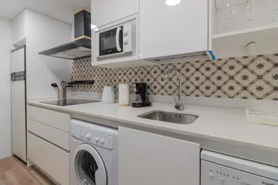 Una cocina o zona de cocina en Apartamento Centrico Isaura
