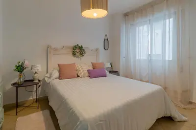 Cama o camas de una habitación en Apartamento Centrico Isaura