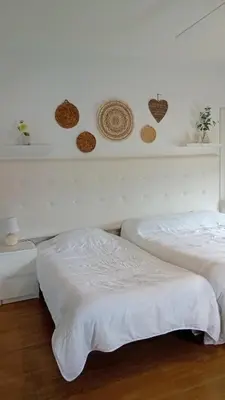 Cama o camas de una habitación en Chalet Urbanización Alcolea