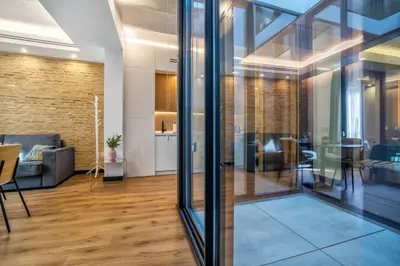 Zona de estar de Olivia Suites