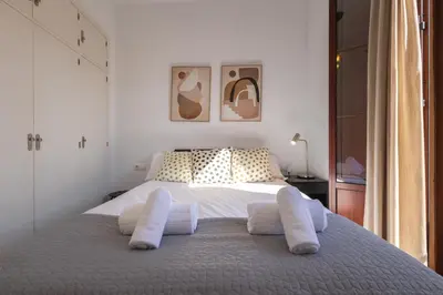 Cama o camas de una habitación en Mata Alameda Skyview by Valcambre