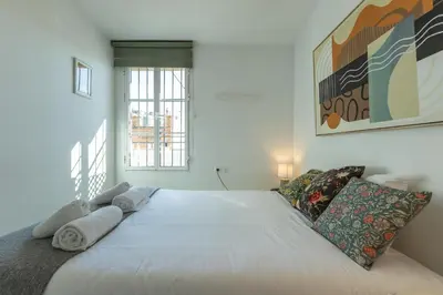 Cama o camas de una habitación en Mata Alameda Skyview by Valcambre