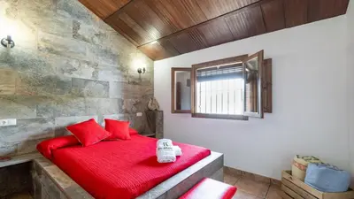 Cama o camas de una habitación en Cortijo El Prado Villanueva de Algaidas by Ruralidays