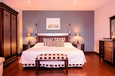 Cama o camas de una habitación en Hotel Carmen