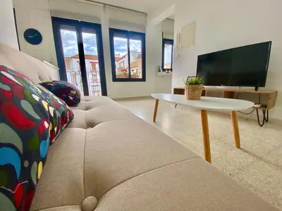 Una televisión o centro de entretenimiento en Dúplex Centro Écija