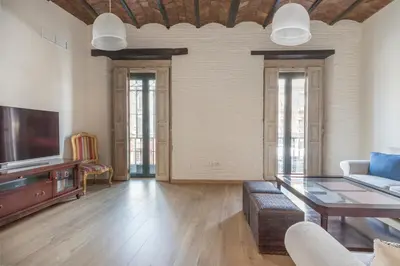Una televisión o centro de entretenimiento en Casa Recaredo