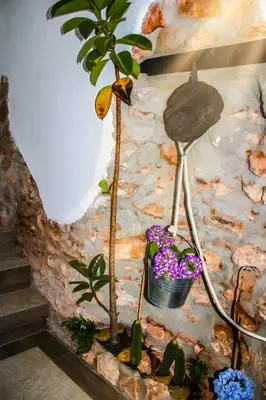 Jardín al aire libre en La Casica del Abuelo Valentín