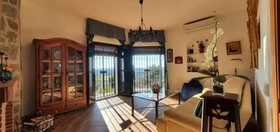 Zona de estar de Huerta Carrión, Finca en El Pedroso