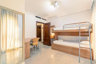 Cama o camas de una habitación en Green- Apartments Las Setas