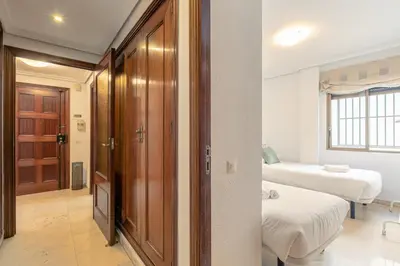Cama o camas de una habitación en Green- Apartments Las Setas