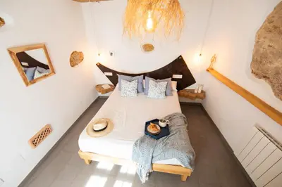 Cama o camas de una habitación en Casa Manuela