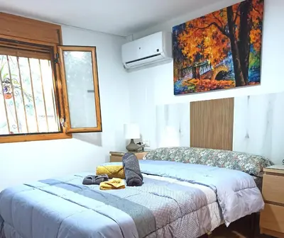 Cama o camas de una habitación en El Remanso