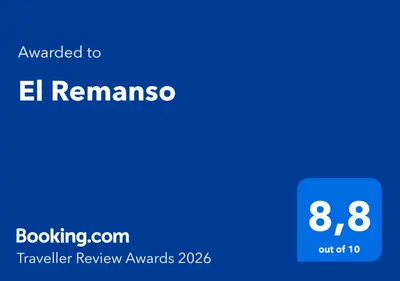 Certificado, premio, señal o documento que está expuesto en El Remanso