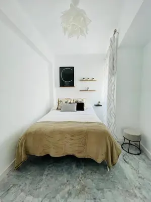 Cama o camas de una habitación en Apartamento Torreón De La Huerta