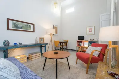 Zona de estar de CASA PEPITA: vintage spirit in the old town