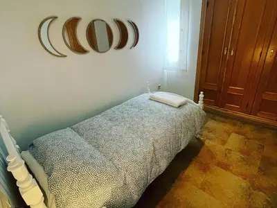 Cama o camas de una habitación en APARTAMENTOs Colón PONDOS