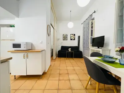 Una cocina o zona de cocina en San Román. Céntrico y acogedor.