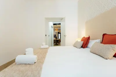Cama o camas de una habitación en Lux apt with POOL 2 Beds2 bathspatio - Setas