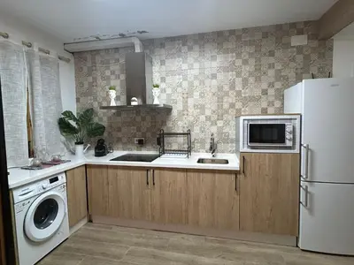 Una cocina o zona de cocina en Almodovar alojamientos 1