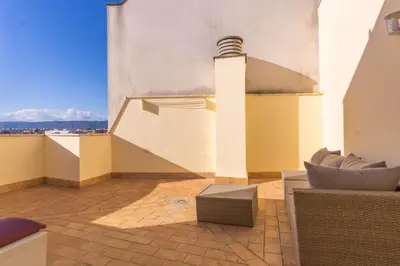 Zona de estar de Apartamento con Terraza San Julian Cordoba