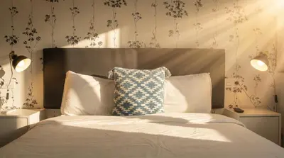 Cama o camas de una habitación en Charming apt in the center - 10m walk Isla Mágica