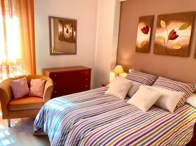 Cama o camas de una habitación en Geysotur Zoco Córdoba