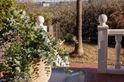 Jardín al aire libre en Casa Rural La Palmera