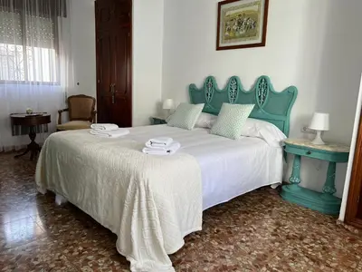 Cama o camas de una habitación en Casa Los Valenzuela