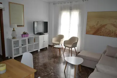 Una televisión o centro de entretenimiento en El descanso del Bailío By Guimar