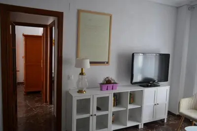 Una televisión o centro de entretenimiento en El descanso del Bailío By Guimar
