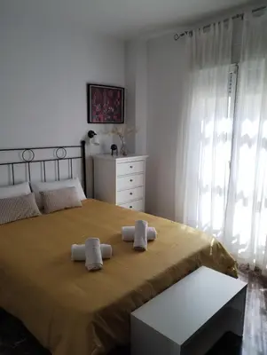 Cama o camas de una habitación en El descanso del Bailío By Guimar