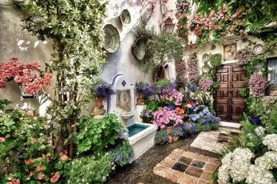 Jardín al aire libre en Apartamento Rincón de Córdoba