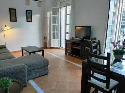 Una televisión o centro de entretenimiento en Apartamento Plaza de San Bernardo 4