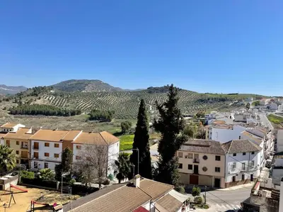 Vista general de una montaña o vista desde la casa o chalet