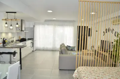 Una cocina o zona de cocina en Loft Dos Lunas, cerca del centro