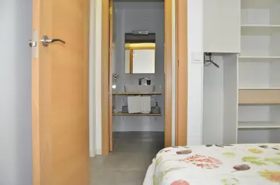 Cama o camas de una habitación en Loft Dos Lunas, cerca del centro