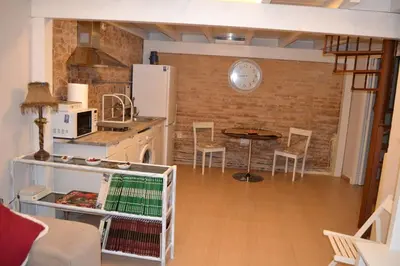 Una cocina o zona de cocina en Loft en el centro de Sevilla
