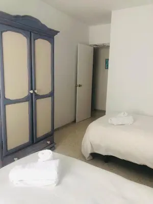 Cama o camas de una habitación en Apartamento Siete De Mayo