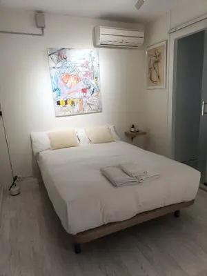 Cama o camas de una habitación en ATELIER EU-ARTISTA